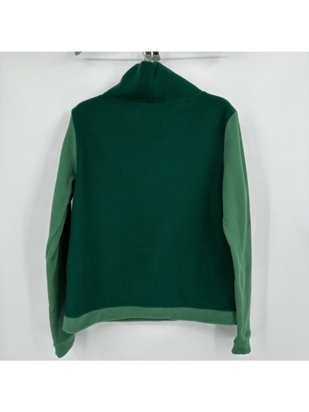 Dudley Stephens Park Slope Turtleneck Sweater Green Vello Fleece size L Large - Picture 4 of 5